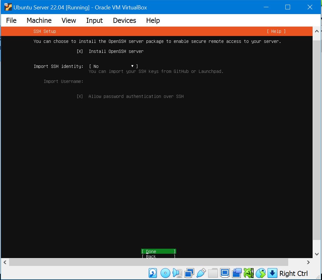 Ubuntu server install step12