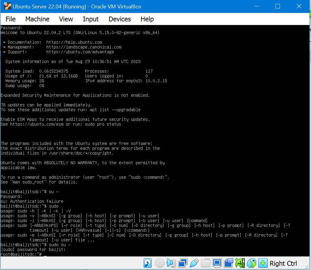 Ubuntu server install step10