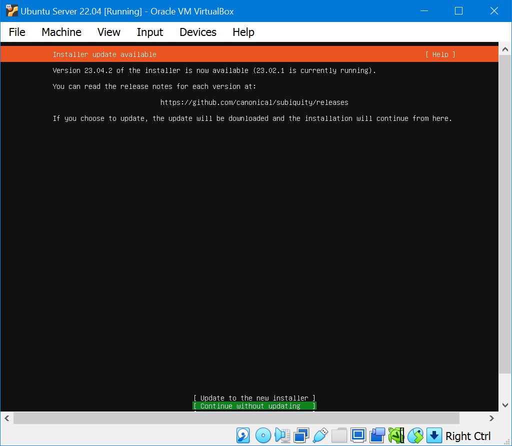 Ubuntu server install step2